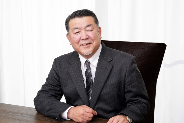 笑顔の社長